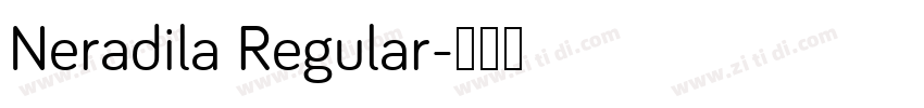 Neradila Regular字体转换
